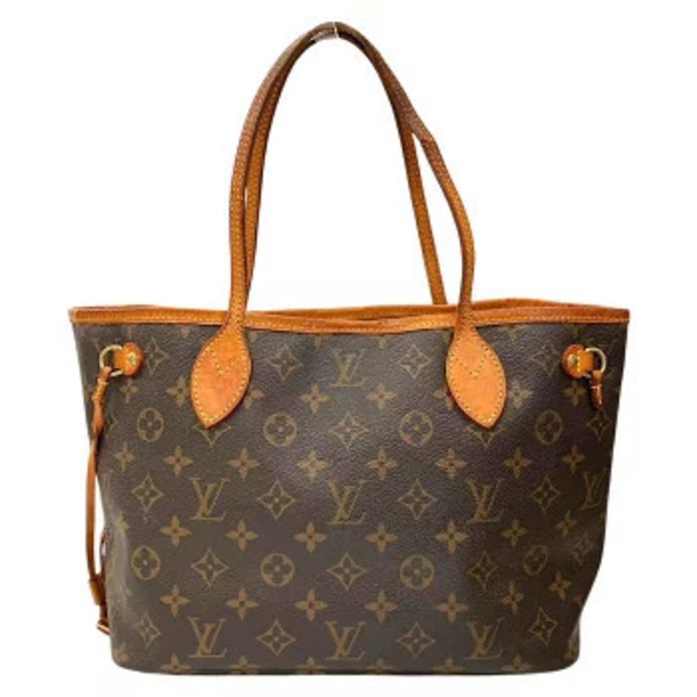LOUIS VUITTON Neverfull Monogram Tote Bag Brown